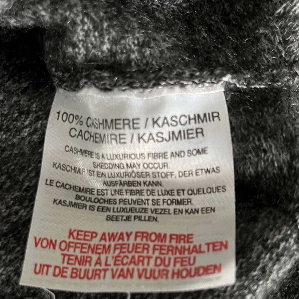 Brodie Cashmere Charcoal Turtleneck Sweater - Picture 3 of 6
